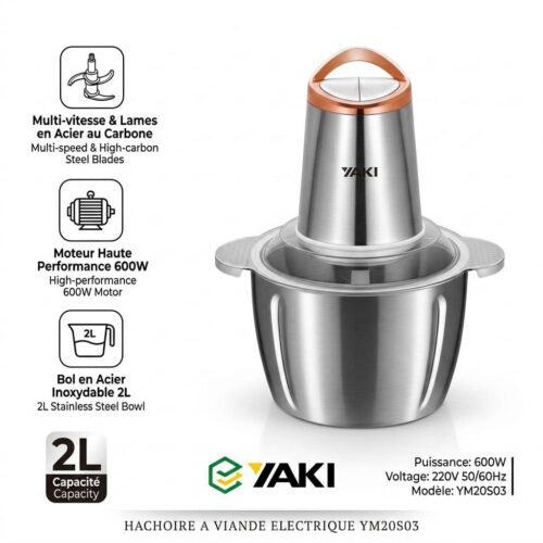 HACHOIRE-A-VIANDE-YAKI-2LITRES-ELECTRIQUE-YM20S03