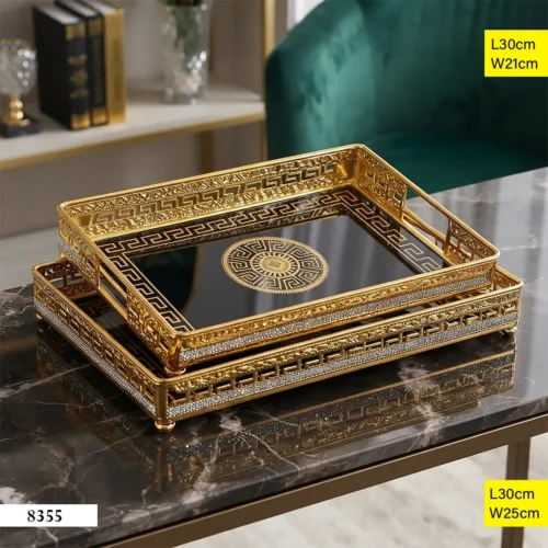 ENSEMBLE-DE-PLATEAUX-DECORATIFS-ROND-MIROIR-ET-METAL