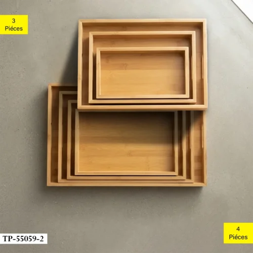 ENSEMBLE-DE-PLATEAUX-RECTAGULAIRES-EMPILABLES-DE-BAMBOU