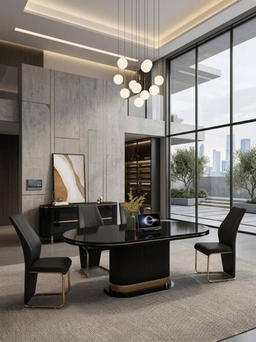 Table-a-Manger-places-169X90-cm-Noir-B-C606